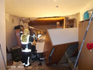 Explosion – zwei Wohnungen zerstört