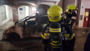 Fahrzeugbrand in der Innenstadt