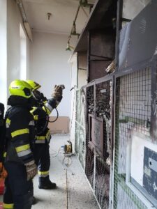Brand in Trafostadtion