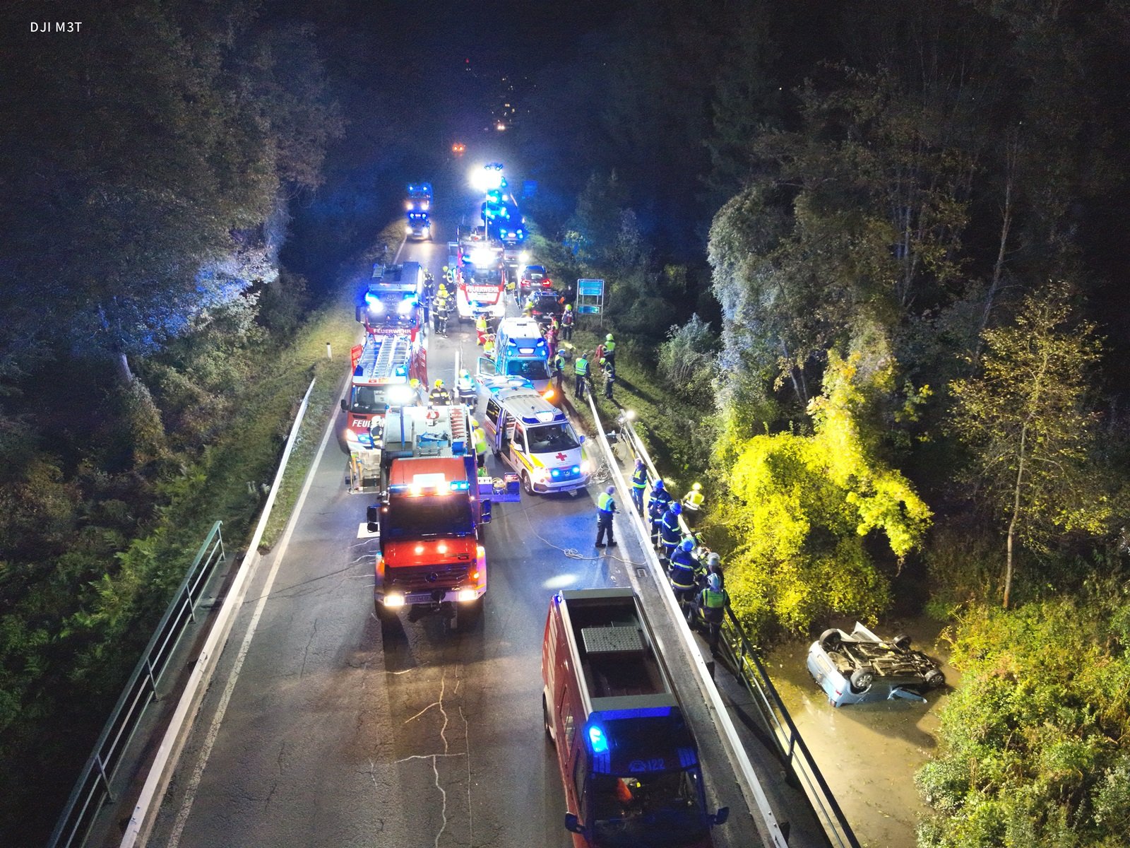 Verkehrsunfall auf der B83