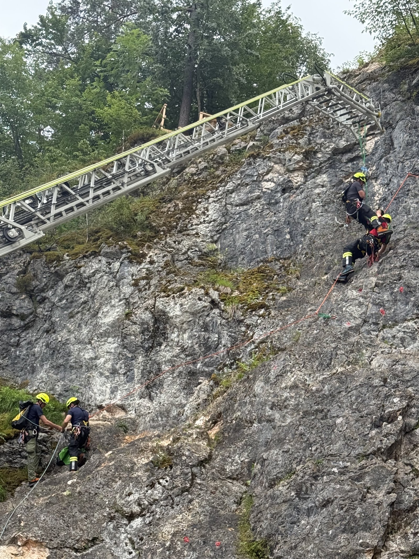 Konzentration vor dem Einsatz