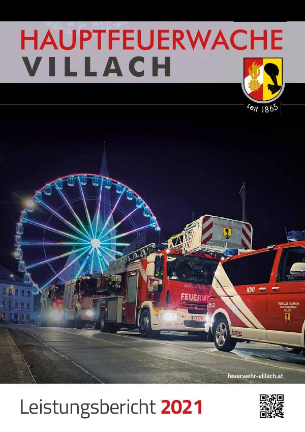 Titelseite Leistungsbericht 2021